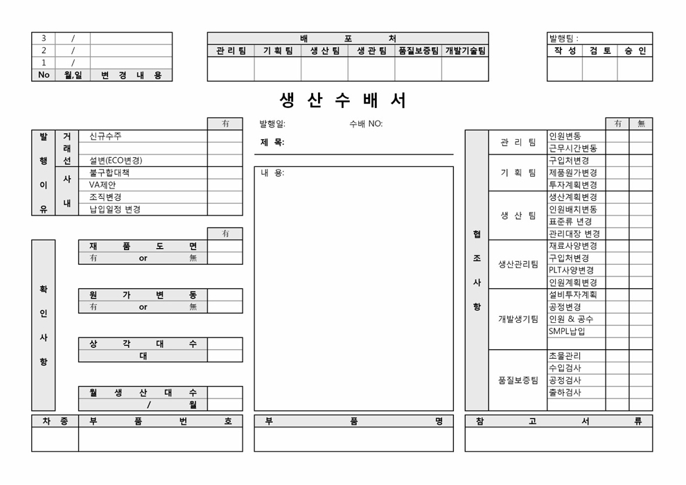 생산수배서