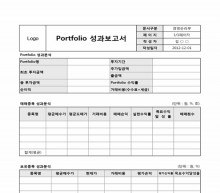 Portfolio 성과 보고서 썸네일 이미지