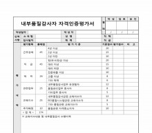 내부품질감사자 자격인증평가서1 썸네일 이미지