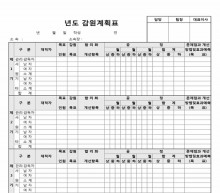 연간 감원 계획표 썸네일 이미지